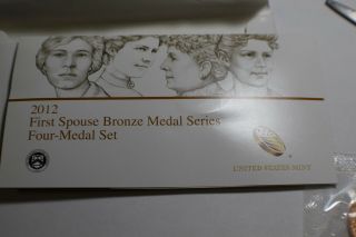 2012 First Spouse Bronze Medal 4 Coin Set 5