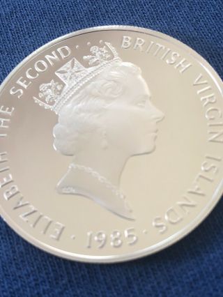 British Virgin 1985 Island Twenty Dollar Silver Coin