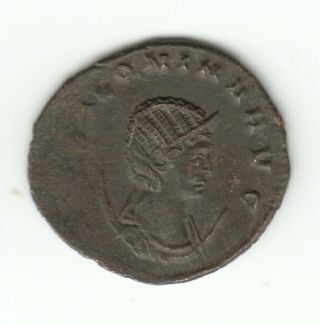 Unidentified Roman Ae Coin Female Bust 16mm Start £1 Reverse Ibex Deer