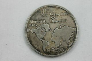 1973 Canada 10 Dollar Silver 1976 Montreal Olympic Games Collector Silver Coin