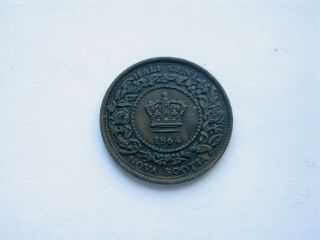 1864 Nova Scotia Half Cent - 3