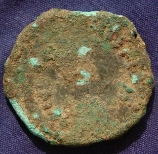 Ancient Uncleaned Bronze Roman Coin Large 30mm