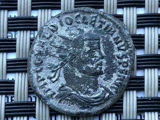 Roman Empire - Diocletian 284 - 305 Ad Ae Antoninianus Silvered Ancient Roman Coin
