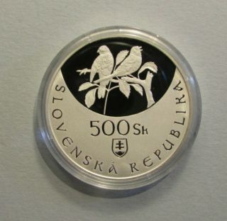 2005 Slovakia Slovak Rep 500 Sk Korun Slovensky Kras Nat Park Silver Proof Coin