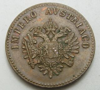 LOMBARDY / VENETIA 5 Centesimi 1852 V - Copper - Franz Joseph I.  - XF - 2905 2