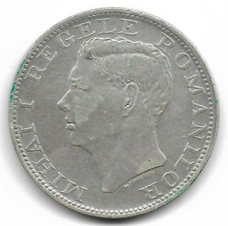 Romania 1944 500 Lei Silver Coin