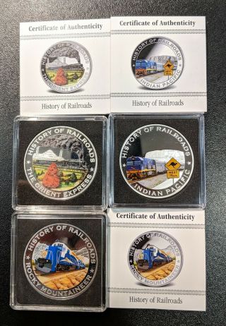 2011 Set Of Railroad Coins
