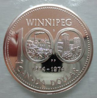 Canada 1974 Specimen Commemorative Silver Dollar Coin