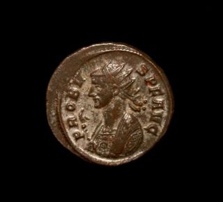 A Roman Bronze Coin Of Emperor Probus