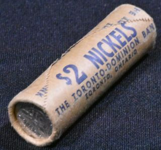 1965 Roll Of 5 Cents Bu - Bank Of Toronto Dominion,  Wrapped