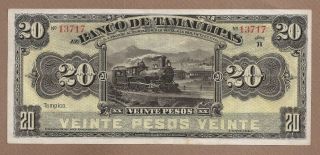 Mexico: 20 Pesos Banknote,  (unc),  P - S431r,  15.  02.  1914,