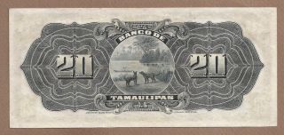 MEXICO: 20 Pesos Banknote,  (UNC),  P - S431r,  15.  02.  1914, 2