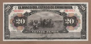 Mexico: 20 Pesos Banknote,  (unc),  P - S134a,  1913,