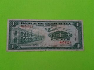 Banco De Guatemala 1 Quetzal 1954