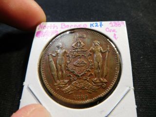 K27 British North Borneo 1889 Cent