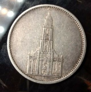 1935 A German 5 Mark Silver Coin Third Reich