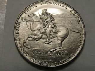 (1947) C.  Smith Pony Express Diamond Jubilee So - Called Half Dollar Gem,