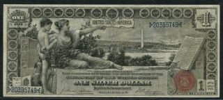 Fr224 $1 1896 Silver Certificate " Education " Note Choice Vf - Xf Hw3892