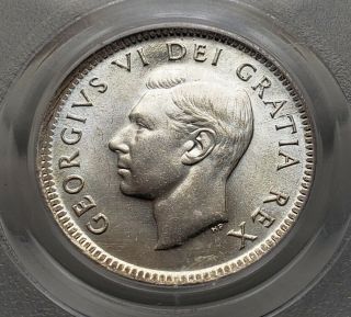 Silver 1952 Canada 10 Cents | Pcgs Ms64