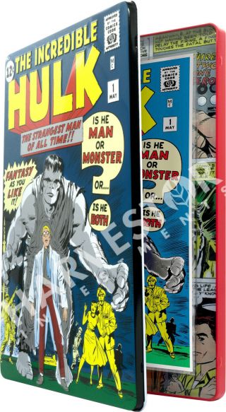 MARVEL COMICS - THE INCREDIBLE HULK 1 - SILVER FOIL 1 OZ.  - THIRD IN SERIES 4