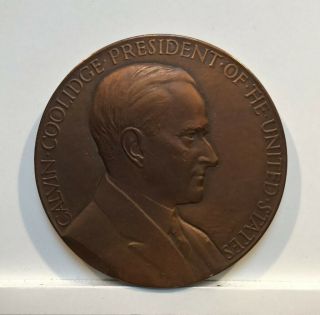 1928 President Calvin Coolidge Bronze Inaugural Medal