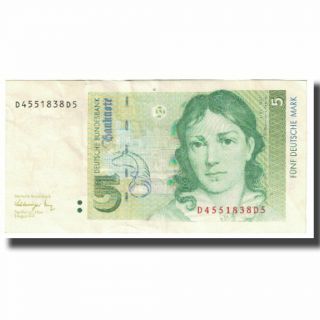 [ 623124] Banknote,  Germany - Federal Republic,  5 Deutsche Mark,  1991