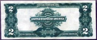 1899 $2 Silver Certificate ( (stunning))  Appears Near Uncirculated