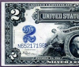 1899 $2 Silver Certificate ( (STUNNING))  Appears Near UNCIRCULATED 2