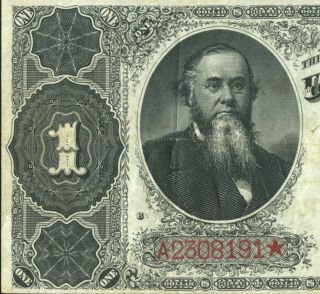 Fr.  347 $1 1890 Treasury Note (stanton) Scripture On Reverse
