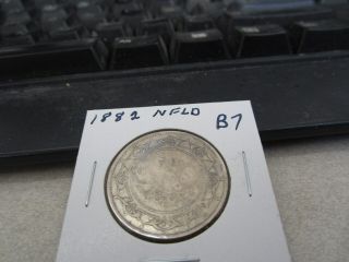 1882 H - Nfld - Canada - Silver 50 Cent Coin - Canadian Half Dollar