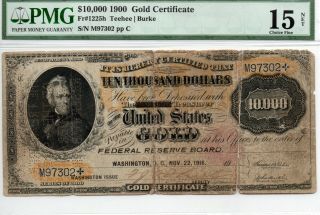 1900 $10,  000.  00 Gold Certificate
