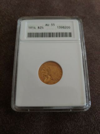 1914 Quarter Eagle,  $2.  5 Gold Indian,  Collector Coin
