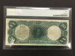 USA 20 Dollars 1880 Legal Tender Note (Large Brown) - - PMG 15 Choice Fine 2