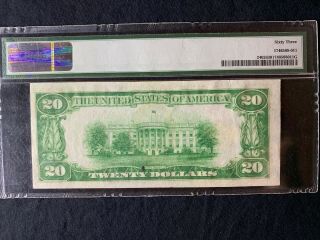 1928 $20 Consecutive Gold Certificate ( (RARE))  PMG CHOICE UNC 63EPQ Sequential 3