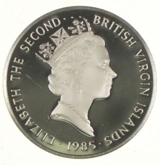1985 British Virgin Islands 20 Dollars - World Silver Coin - 20.  2g 617