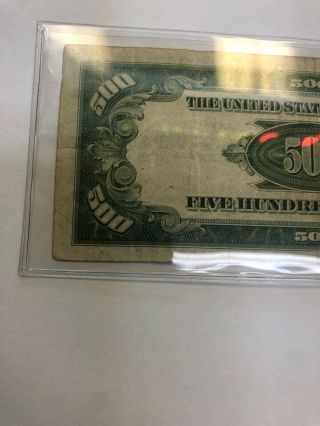 $500 Dollar Bill 1934 A 8