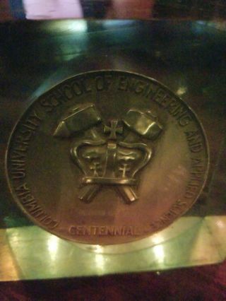 Medallic Art Co Bronze Columbia University Engineering & Applied Science Medal