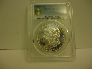 1883 - Cc $1 Morgan Silver Dollar Ms63 Pl Proof - Like Pcgs,  Smooth Face.