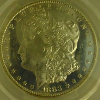 1883 - CC $1 Morgan Silver Dollar MS63 PL Proof - Like PCGS,  smooth face. 4