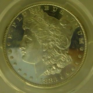 1883 - CC $1 Morgan Silver Dollar MS63 PL Proof - Like PCGS,  smooth face. 5
