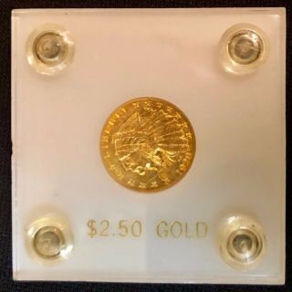 1928 Indian Head Gold $2.  50 Quarter Eagle.