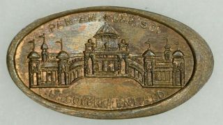 1901 Pan American Exposition Elongated Cent U.  S.  Government Building Choice