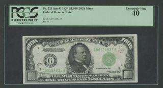 Fr2211 - Gm $1,  000 1934 Frn Mule Note Pcgs 40 Choice Xf (only 88 Recoded) Wlm8760