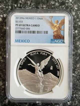 2012 Mexico 1oz Silver Libertad Proof Pf69 Ngc