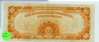 1922 $10 Gold Certificate - Ten Dollars Currency Note - RW533 2