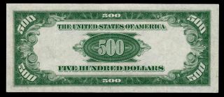 1934A Chicago 500 FIVE HUNDRED DOLLAR BILL FRN FR2202 1000 3987C 3