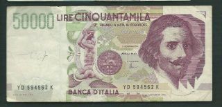 Italy 1992 50000 (50,  000) Lire P 116c Circulated