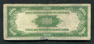 FR.  2200 - B 1928 $500 FIVE HUNDRED DOLLARS FRN “GOLD ON DEMAND” YORK,  NY 2