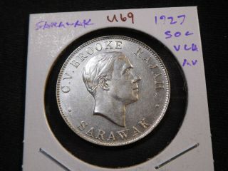 U69 Malaya Sarawak 1927 50 Cents Very Choice Au
