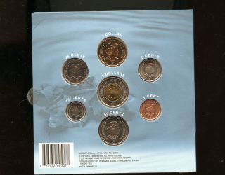 2007 Commemorative Coin Set with Coloured 25 - cent,  Canada - 7 Coin Set,  DW39 2